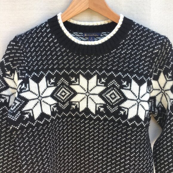 Brooks Brothers Fair Isle Wool Sweater – Med - Picture 1 of 5